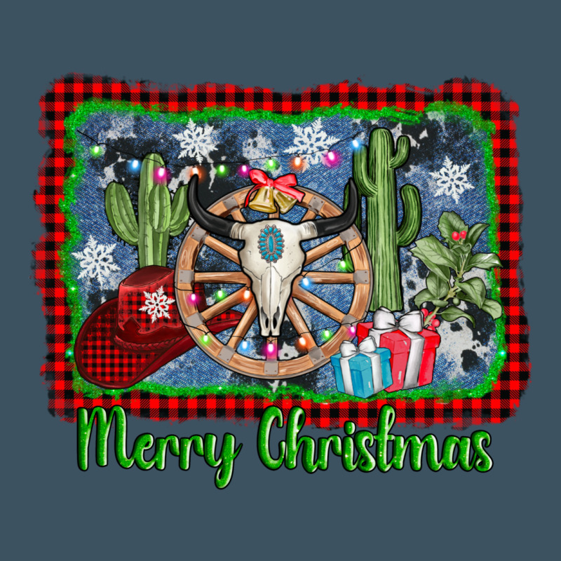 Merry Christmas Western Bull Skull Urban Hoodie by AdoDesignShop | Teevron