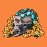 Skull With Sunflowers Premium Sweatshirt | Teevron
