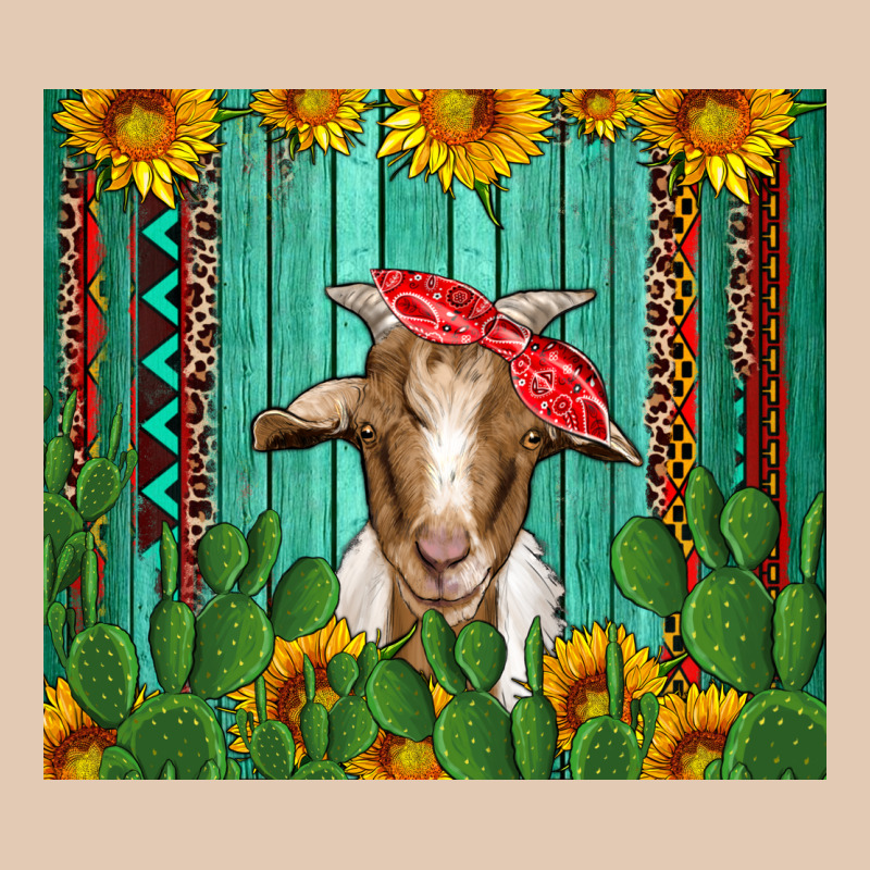 Goat With Sunflower And Cactus Urban Hoodie by Artiststas | Teevron