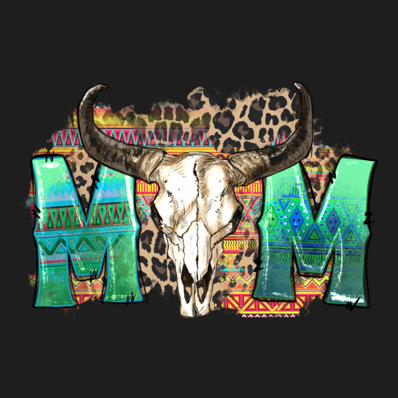 Mom With Bull Skull Heavyweight Hoodie by Zillion Design Studio | Teevron