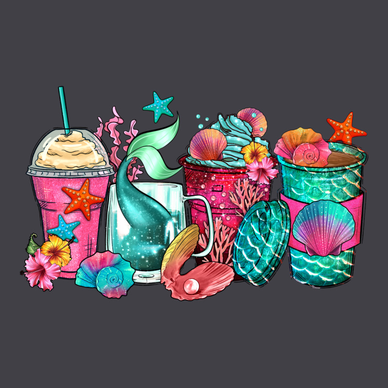 Mermaid Tail Coffee Cups Heavyweight Hoodie by Zillion Design Studio | Teevron