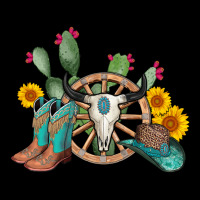 Wheel Bull Skull Western Cowboy Urban Hoodie | Teevron