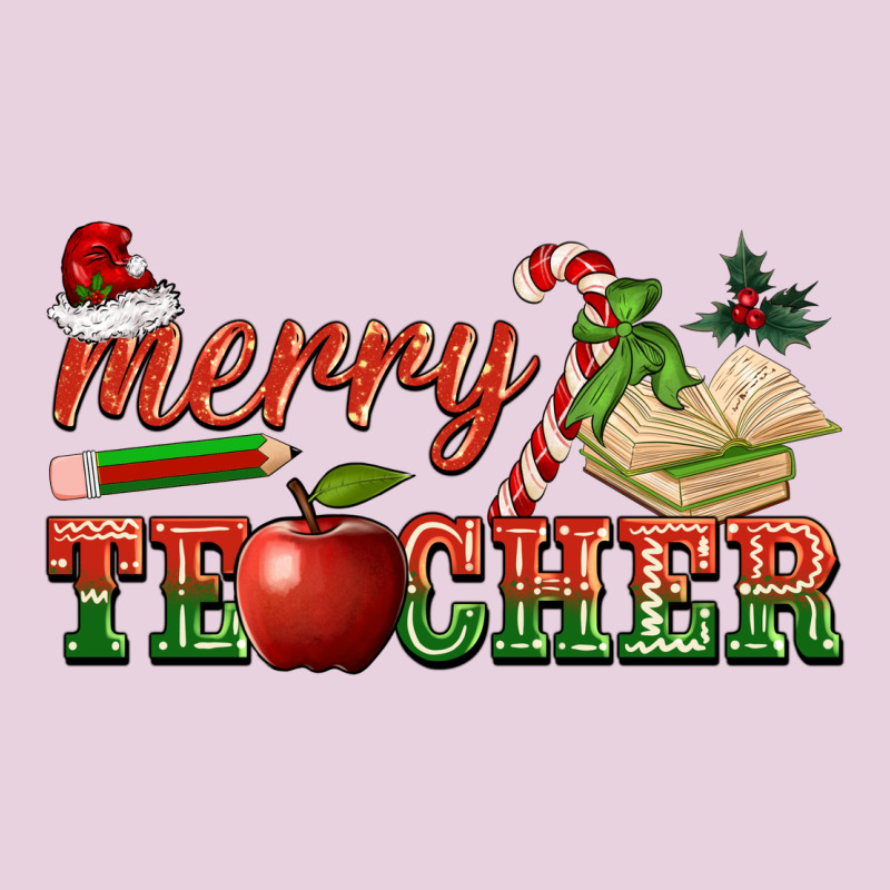 Merry Teacher Ladies Tee by BarkalooDesign | Teevron