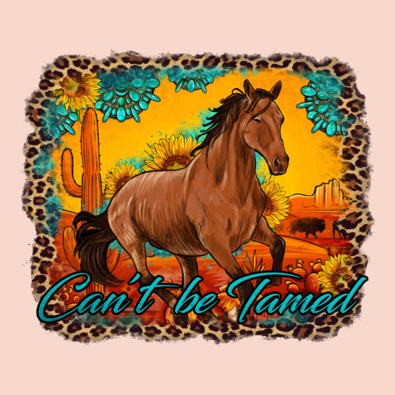 Can't Be Tamed Horse With Sunflowers Turquoise Gemstone Western Sunset Urban Hoodie by Artiststas | Teevron