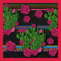 Mexican Rose And Cactus Seamless Pattern Premium Hoodie | Teevron