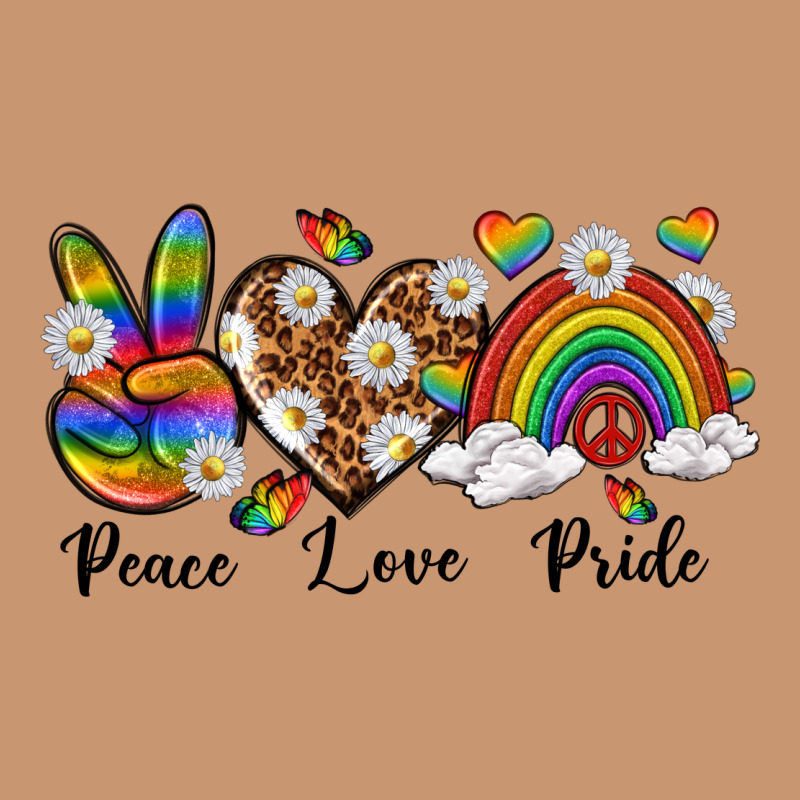 Peace Love Pride Heavyweight Hoodie by texasbilliewilder | Teevron