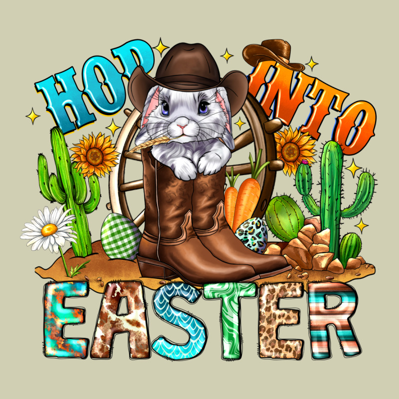 Hop Into Easter Bunny Western Heavy Core Tee by CowhideDigitalArt | Teevron