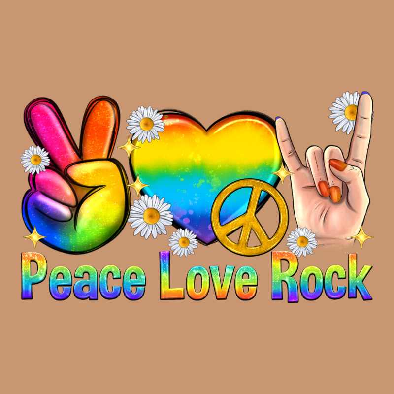 Peace Love Rock Pride Heavyweight Hoodie by texasbilliewilder | Teevron