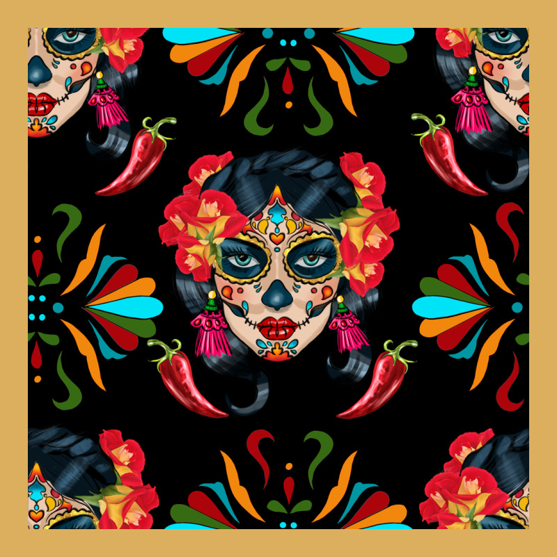 Sugar Skull Seamless Pattern Premium Hoodie by BundleAndBundleShop | Teevron