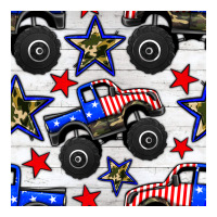 usa monster truck seamless pattern | Teevron