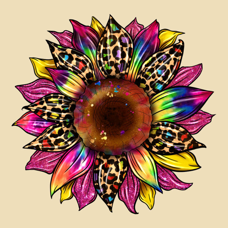 Tie Dye Leopard Sunflower Premium Hoodie by Artiststas | Teevron