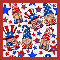 4th Of July Patriotic Gnome Seamless Pattern Premium Hoodie | Teevron