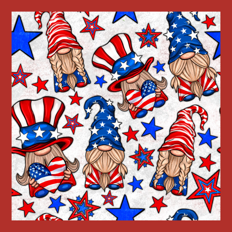 4th Of July Patriotic Gnome Seamless Pattern Premium Hoodie by BundleAndBundleShop | Teevron