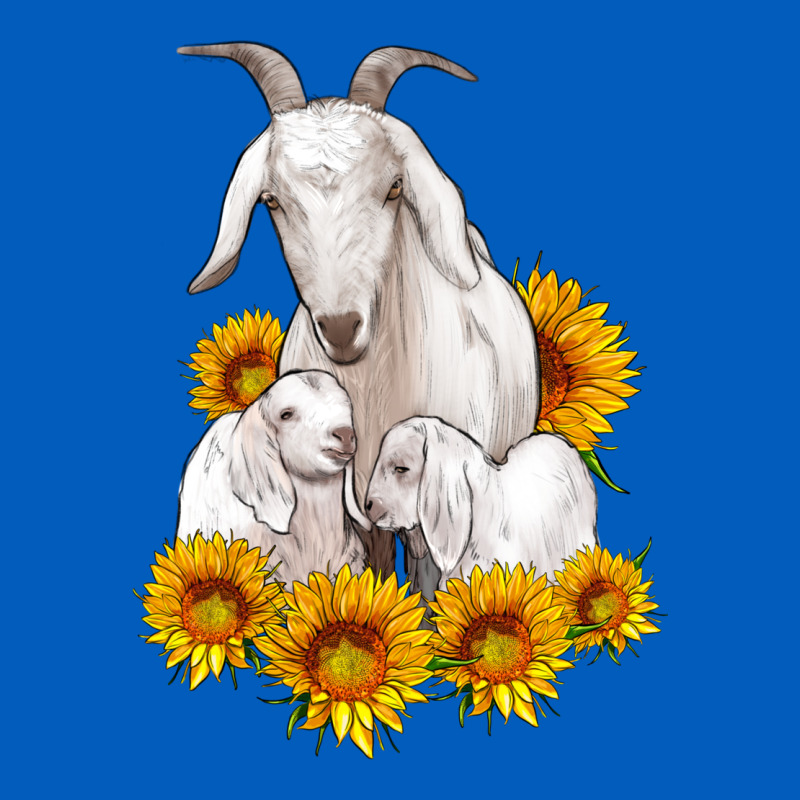 Goat Family With Sunflowers Urban Hoodie by Artiststas | Teevron