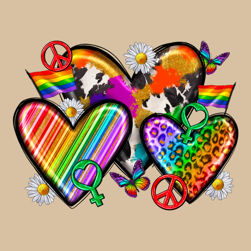 Pride Hearts Heavyweight Hoodie by texasbilliewilder | Teevron