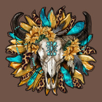 Bull Skull With Sunflower Premium Sweatshirt | Teevron
