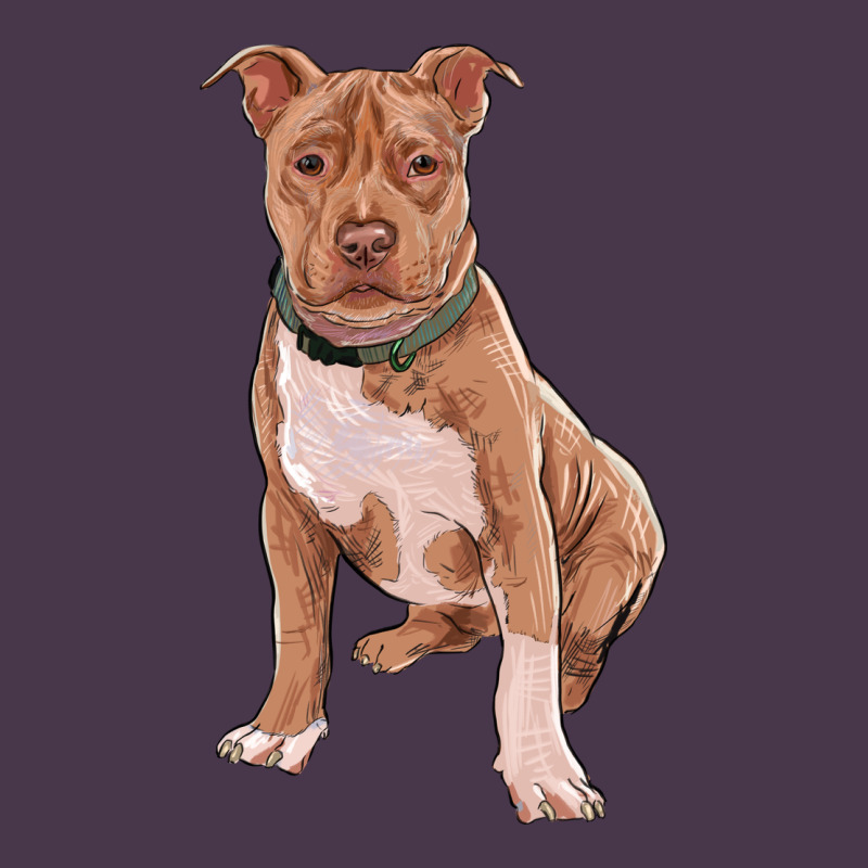 Brown Pitbull Heavyweight Hoodie by RanaPortraitStore | Teevron