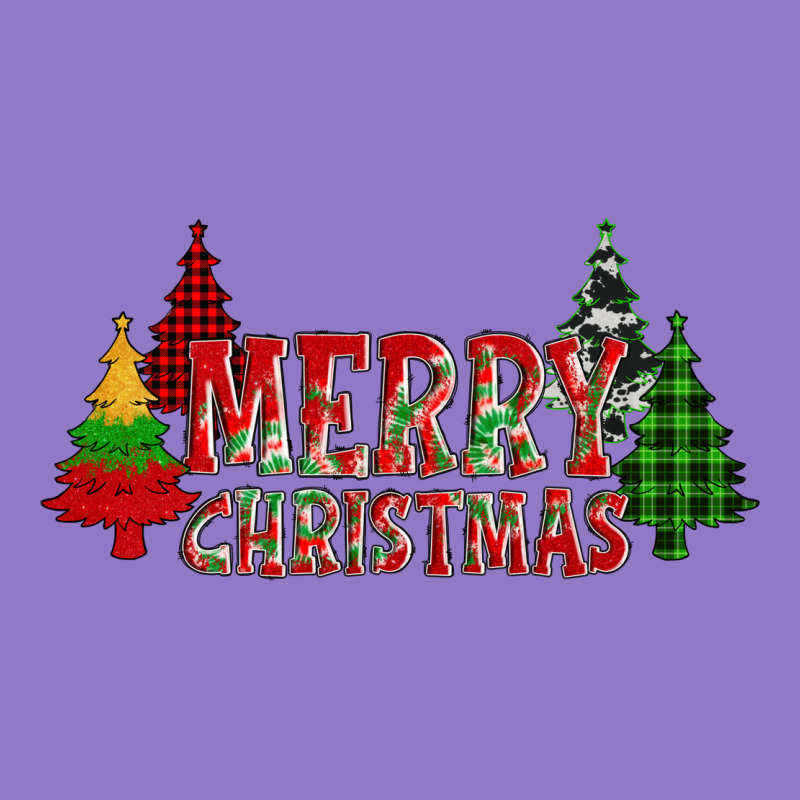 Merry Christmas Glitter Plaid Trees Urban Hoodie by AdoDesignShop | Teevron