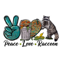 Peace Love Raccoon Premium Tee | Teevron