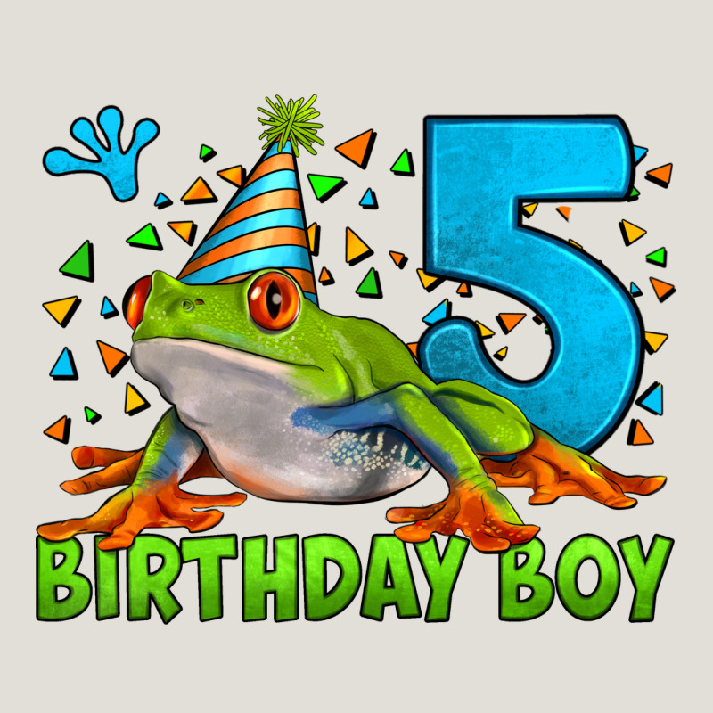 Birthday Boy Frog Age 5 Heavy Core Tee by LillyAllenDesigns | Teevron