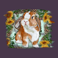 Bunny With Flower Leopard Heavyweight Hoodie | Teevron