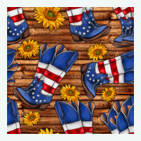 America Western Boots And Sunflower Seamless Pattern Premium Hoodie | Teevron