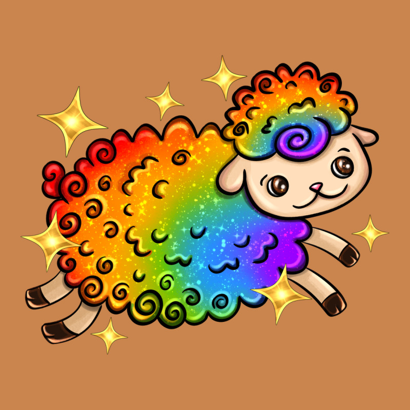 Rainbow Sheep With Star Heavyweight Hoodie by texasbilliewilder | Teevron