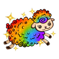 rainbow sheep with star | Teevron