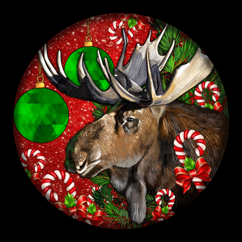 Moose Buck Deer Christmas Heavy Core Tee by LillyAllenDesigns | Teevron