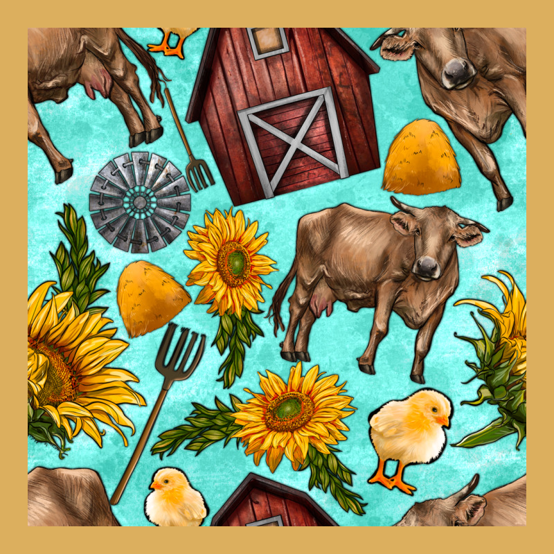 Farm Seamless Pattern Premium Hoodie by BundleAndBundleShop | Teevron