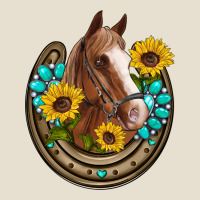 Western Horseshoe Horse Sunflowers Gemstone Urban Hoodie | Teevron