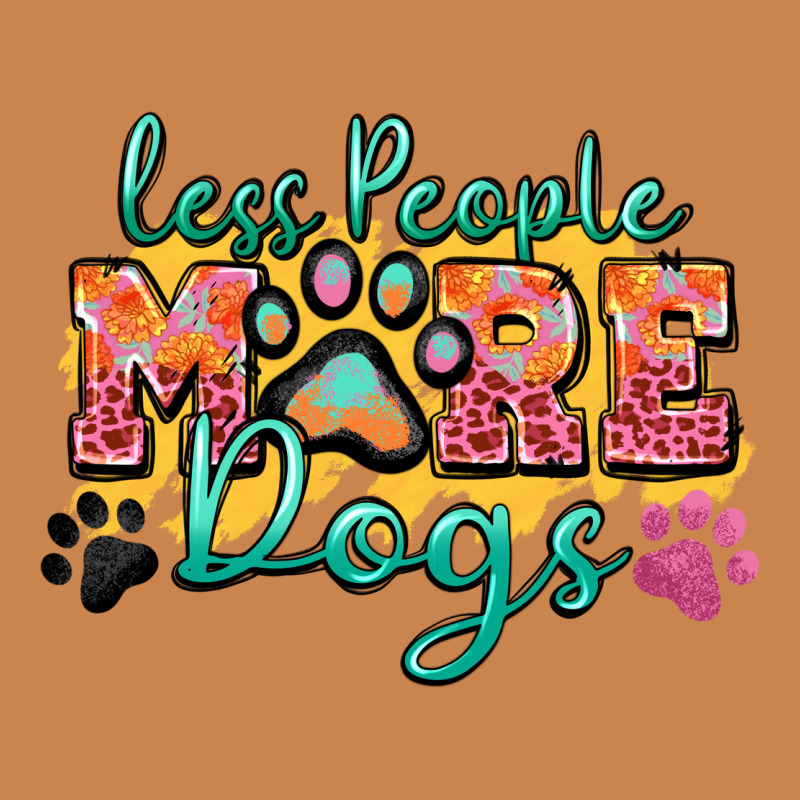 Less People More Dogs Paw Zillion Heavyweight Hoodie by Zillion Design Studio | Teevron