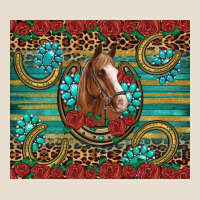 Western Horse Horseshoe Roses Gemstones Glitter Wooden Urban Hoodie | Teevron