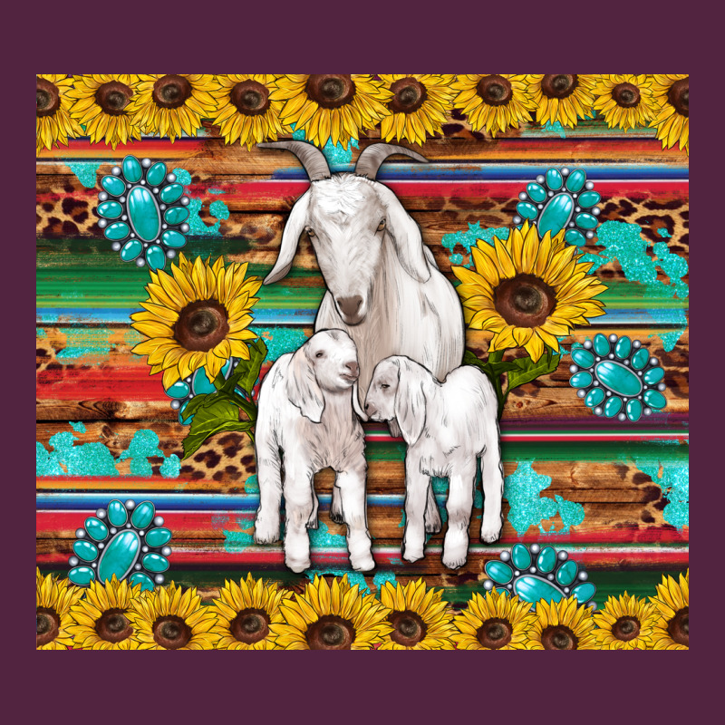 Goats Mom And Baby Sunflowers Gemstones Serape Leopard Glitter Wooden Urban Hoodie by Artiststas | Teevron