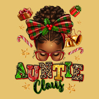 Auntie Claus Afro Messy Bun Premium Sweatshirt | Teevron