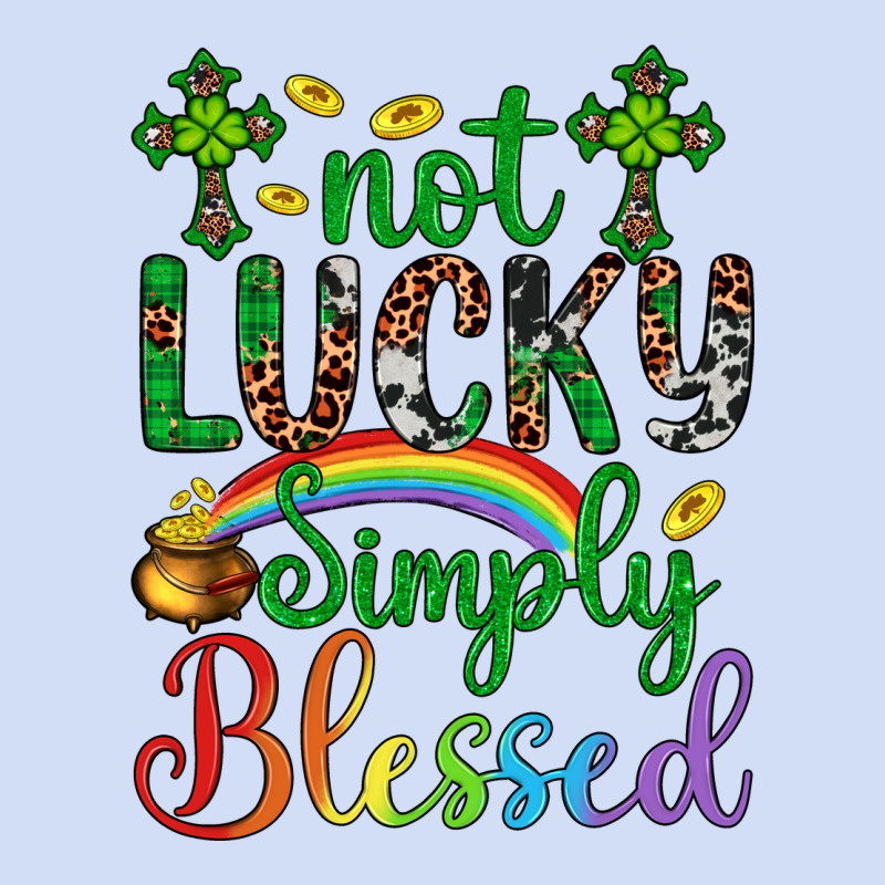 Western St. Patrick's Day Cross Not Lucky Simply Blessed Urban Hoodie by Artiststas | Teevron