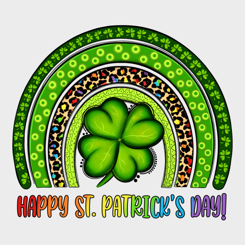 Happy St. Patrick's Day Shamrock Rainbow Urban Hoodie by Artiststas | Teevron