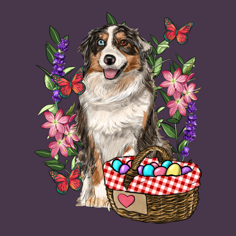 Easter Aussie Australian Shepherd Heavyweight Hoodie by RanaPortraitStore | Teevron