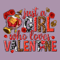 Just A Girl Who Loves Valentine Heavyweight Hoodie | Teevron