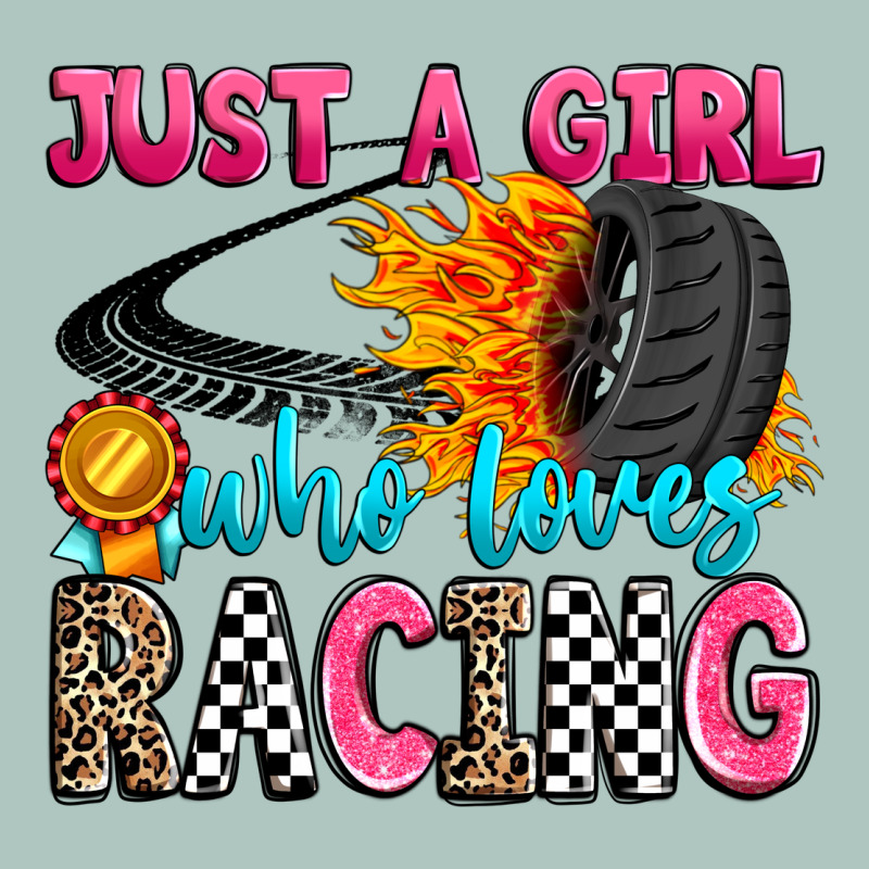 Just A Girl Who Loves Racing Premium Sweatshirt by Zillion Design Studio | Teevron