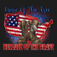 Home Of The Free Because Of The Brave Heavyweight Hoodie | Teevron