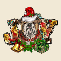 Christmas Joy English Bulldog Ladies Tee | Teevron