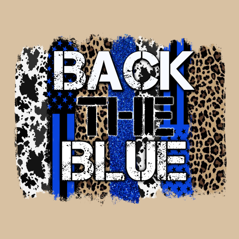 Back The Blue Brushstroke Heavyweight Hoodie by Zillion Design Studio | Teevron