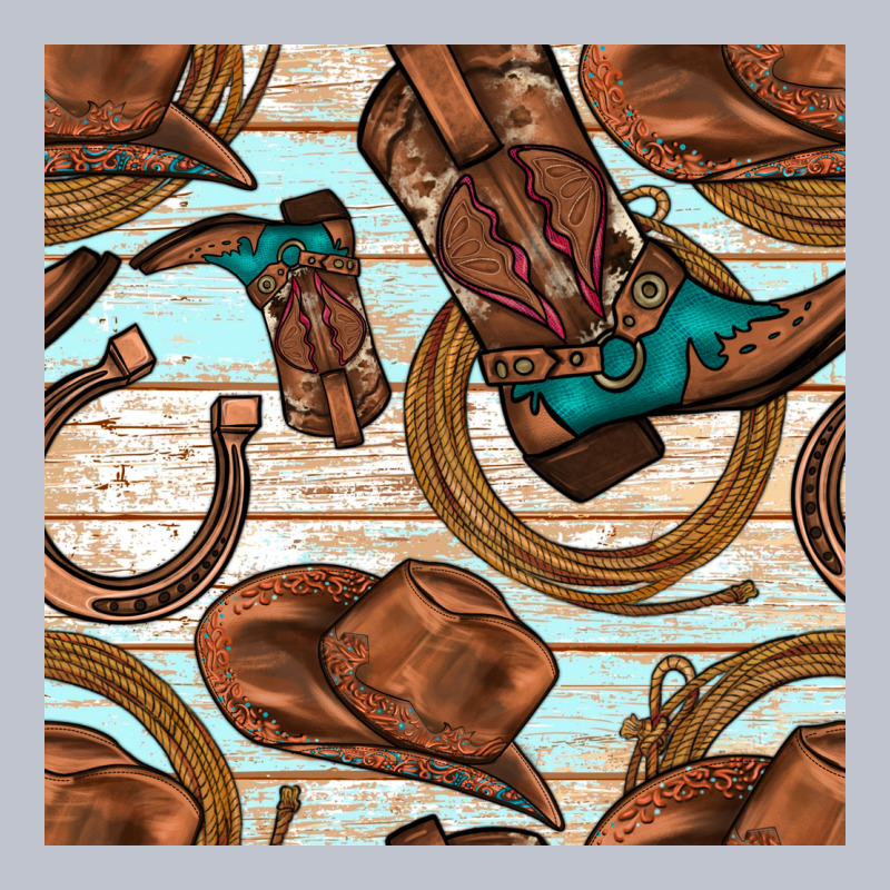 Cowboy Western Seamless Pattern Premium Hoodie by BundleAndBundleShop | Teevron