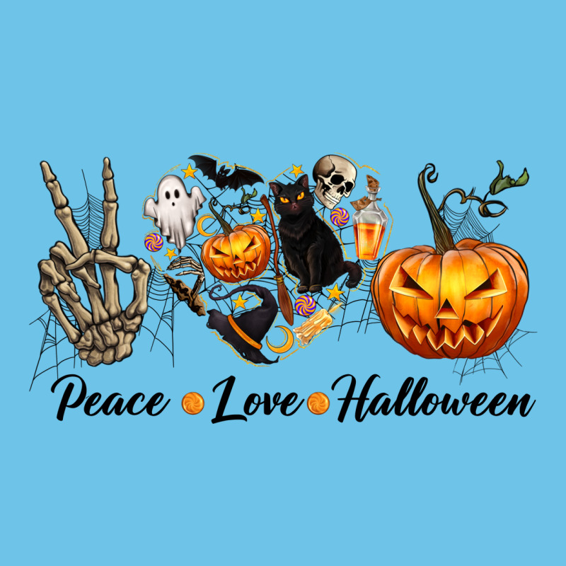Peace Love Halloween Premium Sweatshirt by texasbilliewilder | Teevron