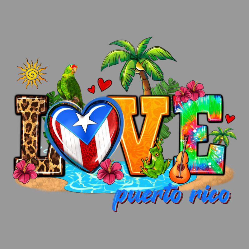 Love Puerto Rico Vintage Hoodie by AdoDesignShop | Teevron