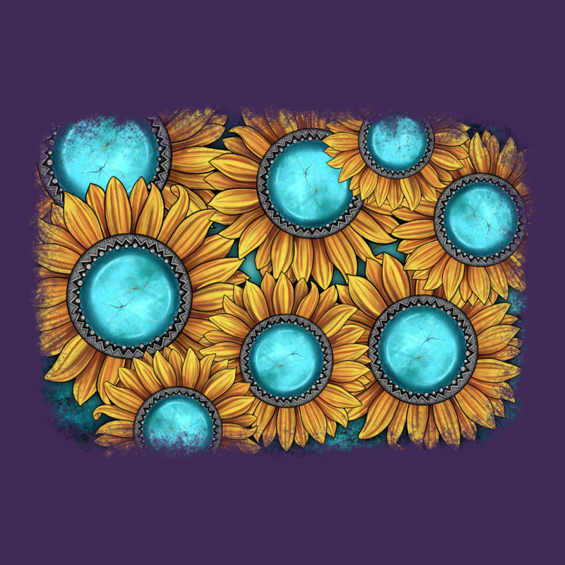 Sunflower Gemstone Background Premium Hoodie by JahusDesignShop | Teevron