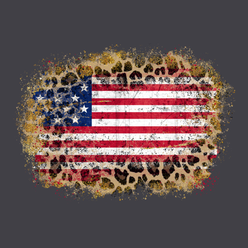America Leopard Glitter Flag Heavyweight Hoodie by Zillion Design Studio | Teevron