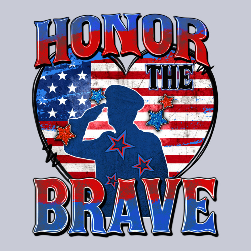 Honor The Brave Heavyweight Hoodie by Zillion Design Studio | Teevron
