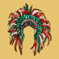 Mexican Flag Indian Headdress Premium Sweatshirt | Teevron